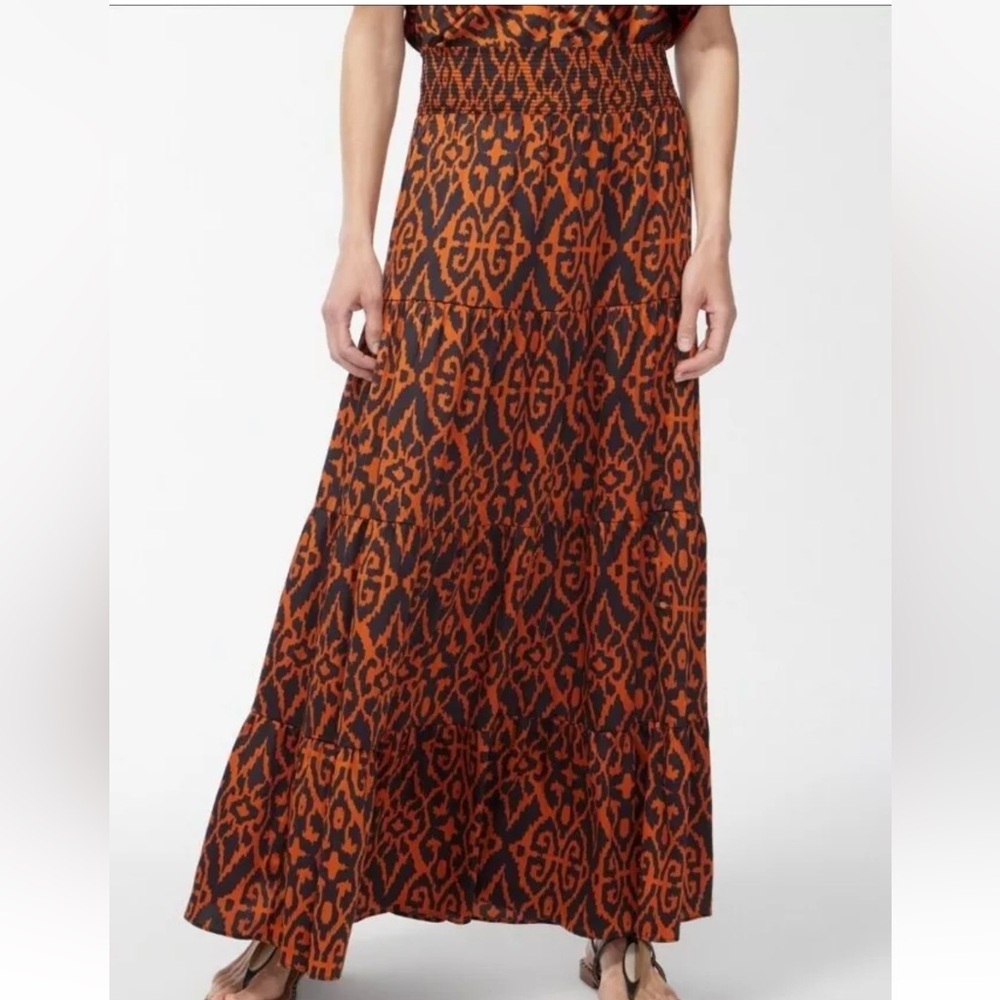 Chicos Boho Ikat Maxi Skirt